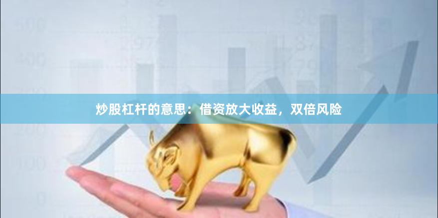 炒股杠杆的意思:借资放大收益,双倍风险